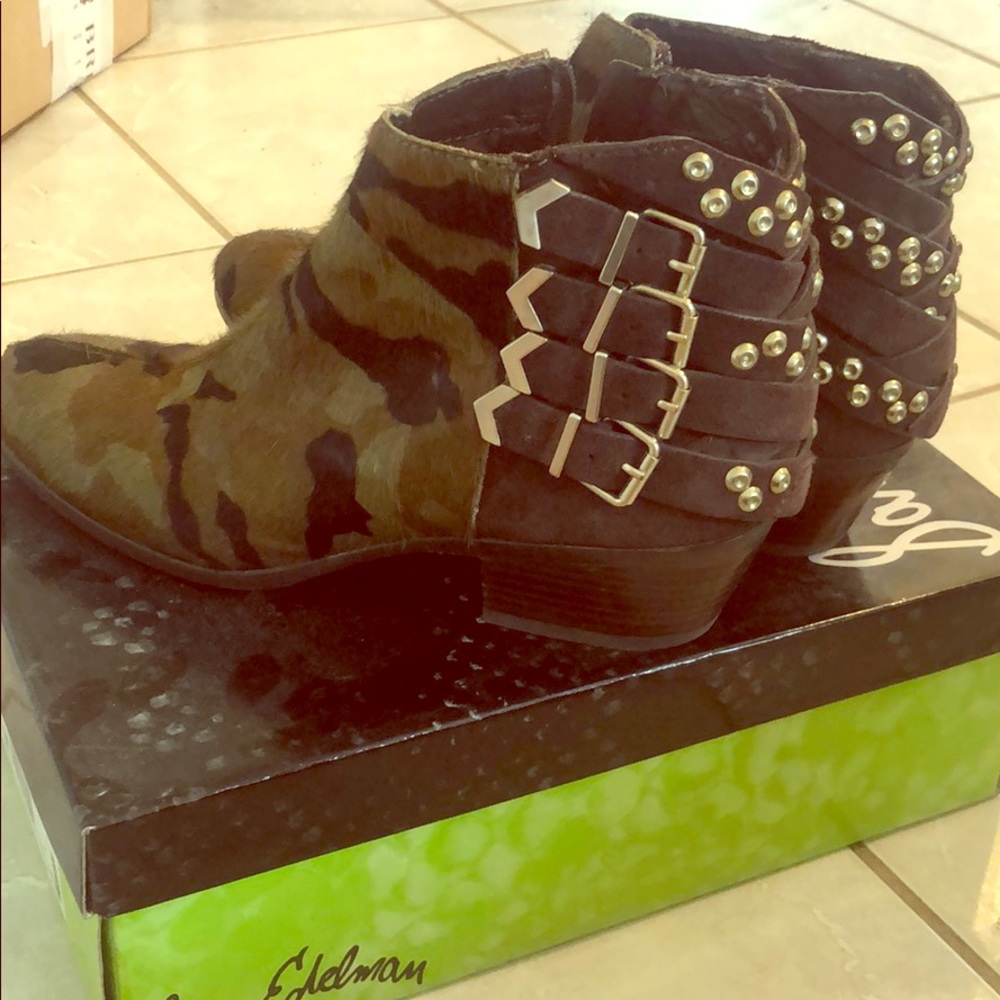 Camouflage Calf Hair Bootie